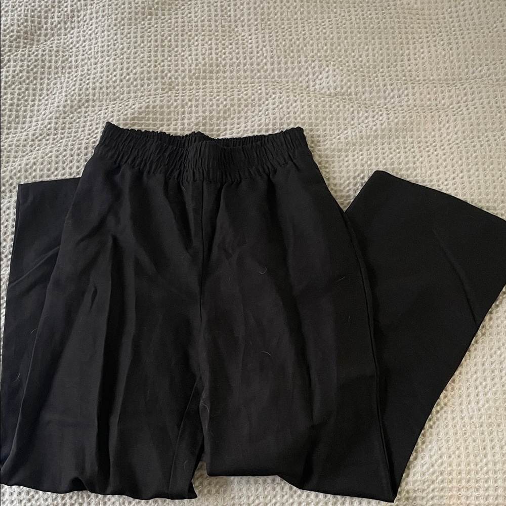 Women’s Linen Black Pants